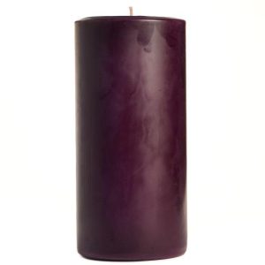 SMOOTH PILLARS | 3 x 6 Black Cherry Pillar Candles 3X6 PILLAR CANDLES SMOOTH PILLARS