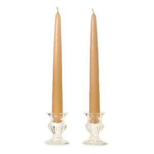 TAPER CANDLES | 8 Inch Parchment Taper Candles Dozen 8 INCH TAPER CANDLES TAPER CANDLES