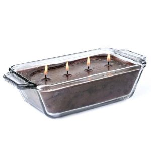 JAR CANDLES | Loaf Dish Candle Chocolate Fudge CANDLES JAR CANDLES