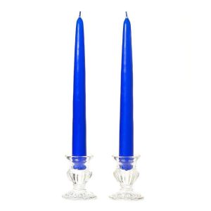 TAPER CANDLES | 15 Inch Royal Blue Taper Candles Pair 15 INCH TAPER CANDLES TAPER CANDLES