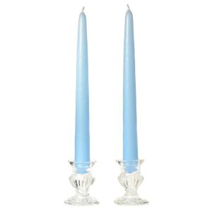 TAPER CANDLES | 6 Inch Light Blue Taper Candles Pair 6 INCH TAPER CANDLES TAPER CANDLES