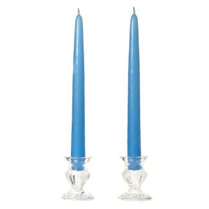 TAPER CANDLES | 8 Inch Colonial Blue Taper Candles Pair 8 INCH TAPER CANDLES TAPER CANDLES