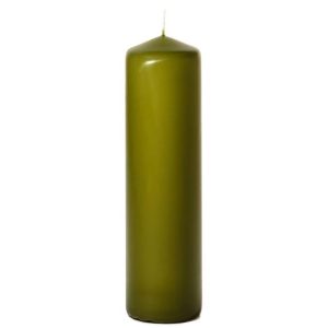 BELL TOP PILLARS | Sage 3 x 11 Unscented Pillar Candles 3X11 UNSCENTED PILLAR CANDLES BELL TOP PILLARS